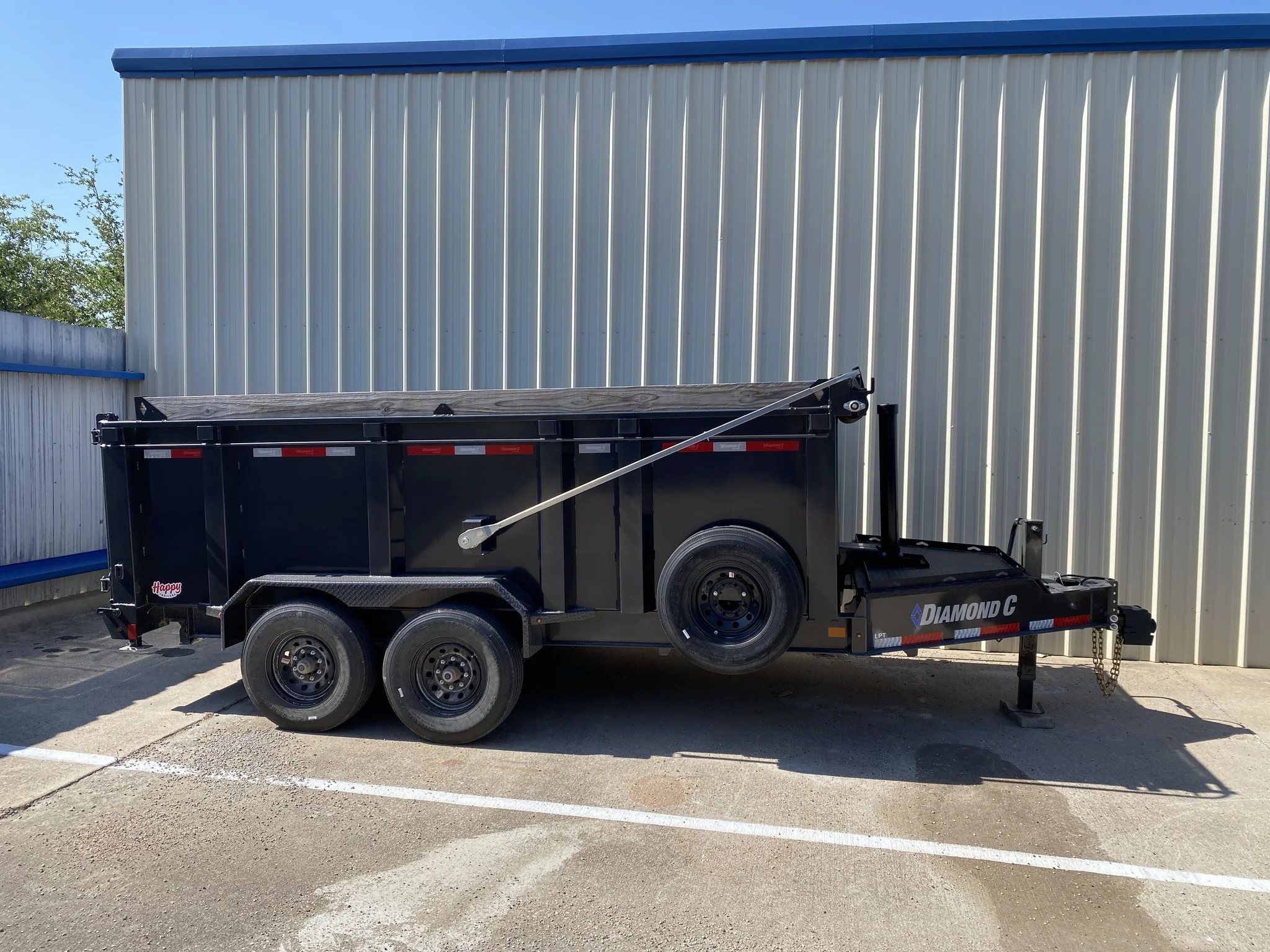 Texas Tough Rentals dump trailer available for rent in Keller Fort Worth TX